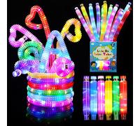 12 Piezas Pulseras Luminosas Fluorescentes Decoracion Cumpleaños Piñata Juguetes Regalos Detalles Luces Pulsera Fiesta Neon Barras Led Varitas Glow Stick Tube Pop Navidad Halloween para Fiestas