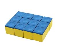 12 Piezas Puntas de Taco de Billar Punteras de Reemplazo ,Carbonato de Calcio Antideslizante Pajarita de Billar/Pool/Snooker Cue Tips Stick Cue Tiza Puntas Para Taco De Billar