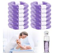 12 Piezas Recambios de Papeleras de Pañales, Recambios para Pañales para Contener 2500 Pañales con 7 capas de Barrera de Olor Súper Fuerte Antibacteriana y Sostenible