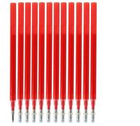 12 Piezas Recargas para Bolígrafo Borrable Compatible con Pilot Frixion, Tinta Termosensible Roja, Punta Fina de 0,7 mm Bolígrafo Borrable, Longitud de Escritura de 400 m, Secado Rápido