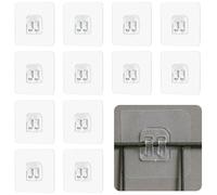 12 Piezas Repuesto de Ganchos Adhesivos para Estante de Ducha,Accesorios de Cocina Ducha,Fuertes para Baño Ducha Caddy Esquina,Sin Perforar,Ganchos para Colgar Jaboneras en la Cesta del Estante