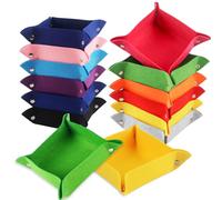 12 piezas rompecabezas clasificadores de bandejas de fieltro, clasificación apilable, portátil bandeja accesorios bandejas, para hasta 500-2500 rompecabezas (colorido)