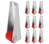 12 Piezas Ruedas para Puertas de Armario de Madera Rojo | Ruedas Giratorias Resistentes al Desgaste, Accesorios para Herrajes de Puertas Correderas, Estabilidad en Seguimiento