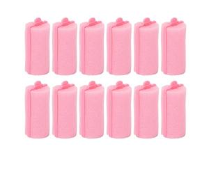 12 piezas rulos de esponja profesional set rulos de espuma suave sin calor herramientas de peinado para el salón de casa uso viaje material agradable para la piel 7x3