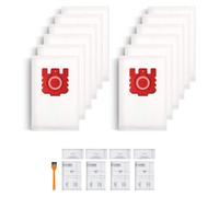 12 piezas saco de polvo FJM compatibles con Miele FJM saco de polvo Clásico C1, Completo C2 C3 S2 S5 S8 S600 S800 Aspirador con 4 filtros de motor+ 4 de aire de escape de repuesto 9917730 12421130