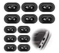 12 Piezas Sellos de Amortiguador de Puerta de Coche, para BMW E46 Compact 2001-2004 316Ti 318Ti 320td 325ti Pegatinas Protectoras de Puerta de Silicona a Golpes