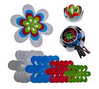 12 Piezas Separador de Sartenes Protector Sartenes Protectores para Sartenes Y Ollas Forma de Flor Protector de Olla Protectores de Sartenes Protectores para Ollas Sartenes para Apilamiento 3 tamaño