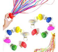 12 Piezas Serpentina Serpentinas Fiesta Serpentinas Festival Streamers Lanzamiento a mano Cintas de colores para Cumpleaños Carnaval Año Nuevo Ceremonia Fotografía Espectáculo de Magia
