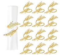 12 Piezas Servilleteros Individuales Dorado Anillos Servilleteros Redondos Anillo de Servilleta de Metal Decoración de Mesa para Bodas Navidad Acción de Gracias Cumpleaños