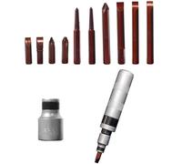 12 Piezas/set Impactos De Servicio Pesado Herramienta Extractor Controlador Acero Carbono Removedores Tornillo Oxidados Para Taller Garaje Para Hogar Destornillador Impacto