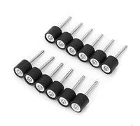 12 Piezas Tambor de Lijado de Goma y Mandril para Herramienta Rotativa Accesorios de Pulido Compatible con Dremel Rotaflex