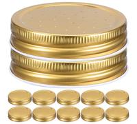 12 Piezas Tapa Metálica para Alimentador Beehive Water Feeder Lid