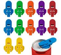 12 Piezas Tapas Para Latas De Refresco - Tapa Para Latas De Refresco Y Tapa Latas Refresco, Abridor Manual, Fácil De Usar, Protección Contra Insectos, Ideal Para Cola, Cerveza Y Bebidas Gaseosas