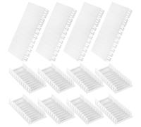 12 Piezas Tiras de Cobertura para Cuadro Eléctrico, Cubrehuecos Modulares Ciegos para Caja de Fusibles, Compatible con Schneider, Hager, Legrand