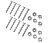 12 Piezas Tornillos de Fijación para Mesa de Futbolín Profesional | Hierro Galvanizado, Color Plata, Instalación Sencilla, Repuesto para Reparar y Mantener la Estabilidad