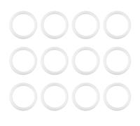 12 Piezas Transparente Chupete Bebé Clips,Anillo De Silicona Chupete,Adaptadores Para Chupetes Mam,Soporte Suave Mordedor,Kiuiom
