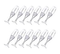 12 Piezas Tubo de Brillo Labial Vacío Mini, 8ml | Forma de Copa de Vino, Recargable y Fácil de Rellenar, Cepillo y Tapones para Prácticas