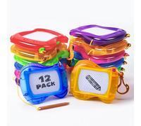12 Piezes Mini Tablero de Dibujo Magnético para Niños, Minitabla de Dibujo, Fiestas de cumpleaños de Niños o Regalos para Invitados, Pequeños Obsequios, Regalos, para Fiestas