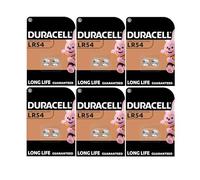12 pilas Duracell LR54 (6 blísters de 2 baterías) 12 pilas (LR1130/V10GA/189/191)