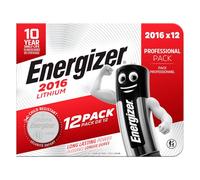 12 Pilas Energizer CR2016 Lithium de Botón 3V - Mantienen la Carga 10 años
