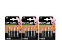 12 pilas recargables Duracell AA, 1300 mAh (3 blísters de 4 baterías) y 12 pilas recargables (HR6/DC1500)