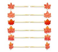 12 pinzas para el pelo de otoño para mujer, horquillas de Acción de Gracias, cosecha de pavo, hoja de arce, calabaza, pinzas para el pelo de otoño, accesorios para el cabello, regalos de vacaciones