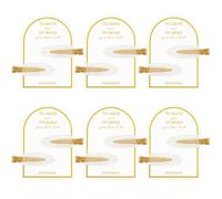 12 pinzas para el pelo sin dobleces para dama de honor, pinzas de pelo sin arrugas, clip plano de resina acrílica, acetato, dama de honor, clips para el pelo para dama de honor, caja de propuesta de