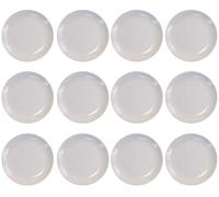 12 platos de postre de melamina 193 mm, fabricados en Italia, ligeros y resistentes, conforme a normas europeas, ideales para restaurantes y catering, aptos para lavavajillas