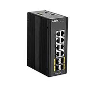 D-Link DIS‑300G‑12SW Gestionado L2 Gigabit Ethernet (10/100/1000) Negro