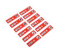 12 portaobjetos preparados para microscopio, portaobjetos de plástico de colores para muestras biológicas, kit de visualización de raíces, accesorios para microscopio para la (Red)