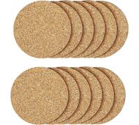 12 posavasos de corcho, absorbentes, resistentes al calor y reutilizables para té o café. Hechos a mano. Un cálido regalo para amigos.