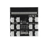 12-Position Power Distribution Board Adapter Breakout Module - 12V Motherboard Accessory for Improved Electrical Connections