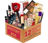 12 Productos de Cosmética y Maquillaje, Perfumeria y Accesorios en Cajita Regalo para Mujer, Valorada en +25 € ideal para sorprender con multimarcas y 12 productos mix variados