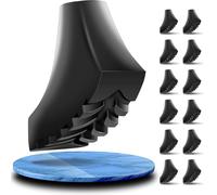 12 Protectores de Punta para Bastón De Senderismo|Topes de Goma para Bastones Traje para Bastón de Senderismo Común & Nordic Walking, Buen Agarre Topes de Goma para Bastones de Senderismo | 11mm