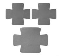 12 Protectores Sartenes Antiarañazos Gris - Almohadillas Apilables para Moldes Hornear y Platos Cerámica - 2 Tamaños Cocina