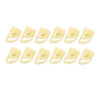 12 púas de dedo para pulgar multicolor, ajustables, púas de guitarra hueca, para guitarra acústica