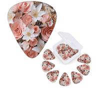 12 púas de guitarra con caja organizadora, púa de bajo, ramo de boda, púas de guitarra personalizadas para guitarra acústica, guitarra eléctrica, bajo, ukelele