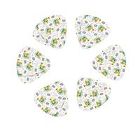 12 púas de guitarra de dinosaurios en excavadora para bajo, guitarra acústica eléctrica, ukelele, accesorios, incluye púas finas y de peso medio, con caja organizadora