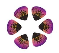 12 púas de guitarra Happy Halloween Ghost para bajo, guitarra eléctrica acústica, ukelele, accesorios, incluye púas finas de peso medio con caja organizadora