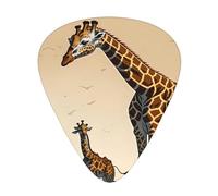 12 púas de guitarra jirafa madre e hijo por paquete, disponibles en 3 grosores diferentes, adecuadas para guitarras eléctricas, ukeleles, etc.