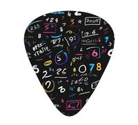 12 púas de guitarra para guitarras y ukelele, diseño de fórmula matemática, regalo único