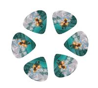 12 púas de guitarra submarina con pato flotante, para bajo, guitarra eléctrica y acústica, incluye púas finas de peso medio y caja organizadora