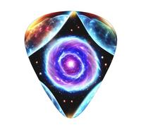 12 púas de guitarra WZYWHJ Cosmic Stars Prints tacto cómodo tono claro grosor moderado adecuado para guitarra y guitarra eléctrica