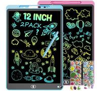 12 Pulgadas 2 Packs Electigh Tableta Escritura LCD Color para 3~8 Niños