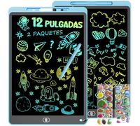 12 Pulgadas 2 Packs Electight Reutilizable Tableta Escritura LCD Color
