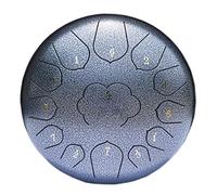 12 Pulgadas Acero Tambores de Mano, Handpan Drum Instrumento de Percusión con Mazos de Tambor/Bolsa de Transporte para Camping, Yoga, Meditación, Terapia De Músic (Color : E)