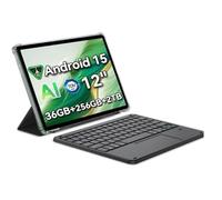 12 pulgadas Android 15 tableta de juego, con ranura para tarjeta sim, bolígrafo 36 GB + 256 GB pantalla FHD + IPS de 2,4 K 120hz 9000mah / 33w cámara ai 8MP + 16mp MEGA 2 (incluido teclado bluetooth)