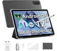12 pulgadas Android 15 tableta de juego, con ranura para tarjeta sim, bolígrafo, 36 GB + 256 GB, pantalla FHD + IPS de 2,4k 120hz, 9000mah / 33w, cámara ai de 8MP + 16mp, 5G wifi, GPS - mega 2 (36GB)