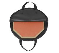 12 Pulgadas Dumb Drum Practice Pad Bag Oxford Cloth Snare Drum Case Bolsa De Transporte De Tambor Negro Con Cremallera A Prueba De Herrumbre Para Clip De Libro De Música