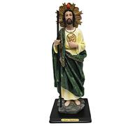 12 pulgadas San Judas Tadeo San Santo decoración cristiana estatua religiosa regalo católico esculturas de peregrino figura de capilla del hogar (12 pulgadas)